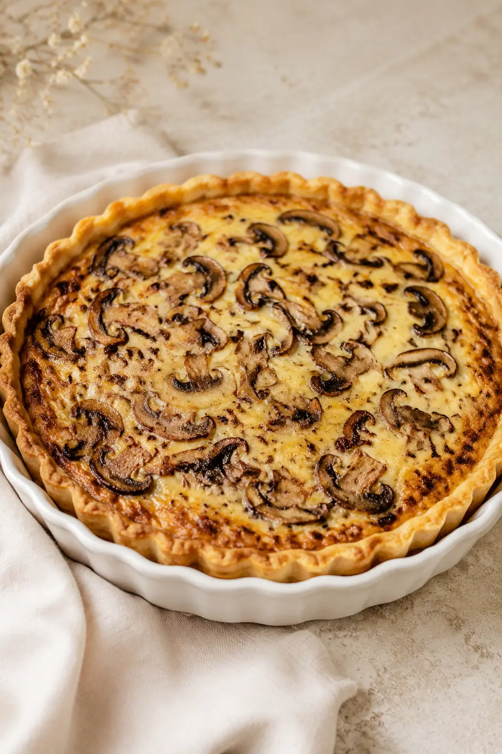 Quiche de Cogumelos