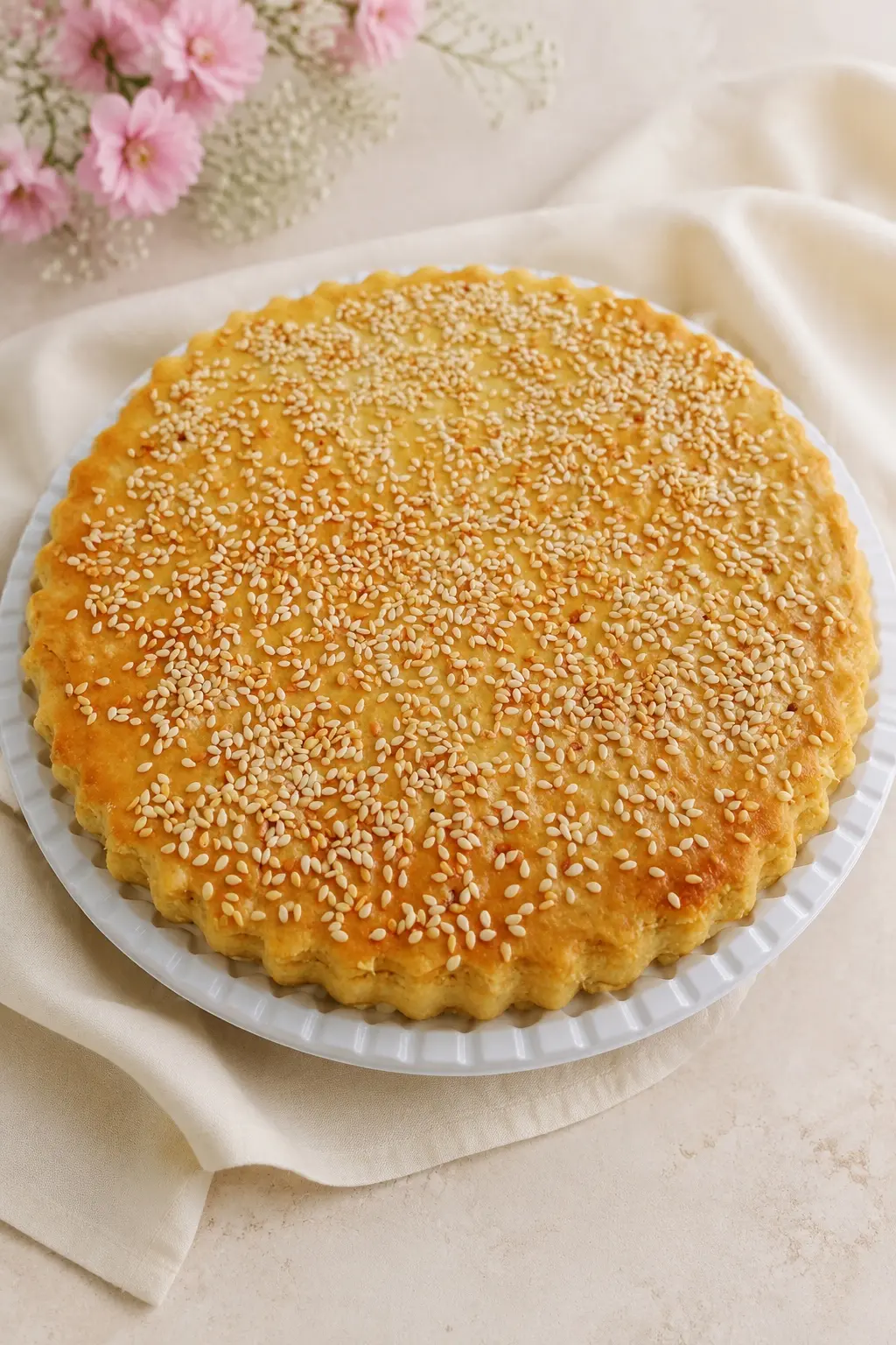 Torta de Espinafre com parmesão